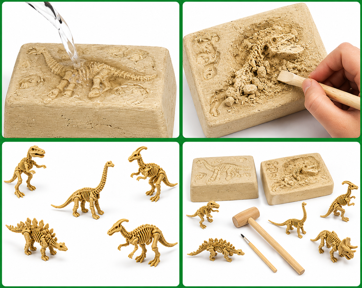 ZESTAW Wykopaliska DINOZAURY