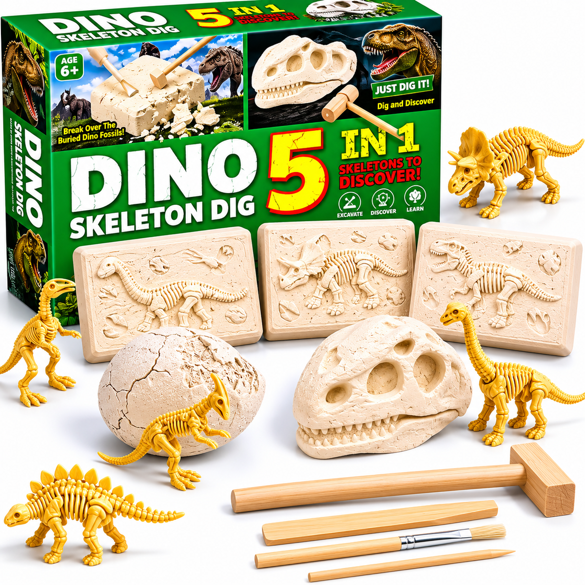 ZESTAW Wykopaliska DINOZAURY