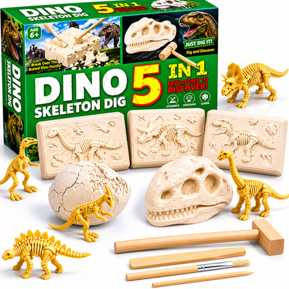 ZESTAW Wykopaliska DINOZAURY